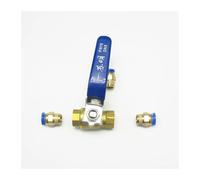 4mm 6mm 8mm 10mm 12mm 14mm 16mm 19mm Portagomma Porta Completa T-Port Valvola a Sfera in Ottone a Tre Vie Connettore for Acqua Olio Aria Gas(Quick insertion tee,T-Model,8mm)