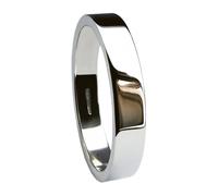4mm 950 Platino Matrimonio Anelli Profilo Piatto UK Hm Med. Pesante & Extra Band