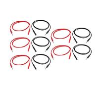 4mm Banana Plug Test Lead Set 10 Pack | 19A 60VDC for Multimeter Testing/Electrical Tests/Auto Parts | PA Material Brass Connectors for Steady Connections
