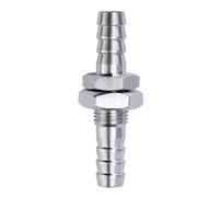 4mm Hose Barb OD 304 Stainless Steel Bulkhead Straight Hex Union Pipe Fitting Connector