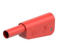 4mm Impilabile Banana Spina con Molla Caricata Multilam 1kV 19A Rosso 66.2021-22