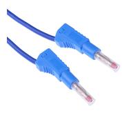4mm Impilabile Maschio a Test Leads Spina 100cm Nero Rosso Blu Verde Giallo