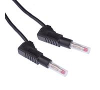 4mm Impilabile Maschio a Test Leads Spina 100cm Nero Rosso Blu Verde Giallo
