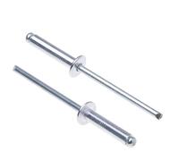 4mm x 12mm Rivetti in Lega, 1000 Pacco - Rivetti Cieco per Metallol, Rivetto Pop a Testa Bombata Con Corpo in Alluminio e Mandrino in Acciaio per Banda Stagnata, Metallo - Rivetti a Pressione
