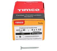4mm X 40mm Pozidriv Doppio a Testa Svasata Zp Solo Truciolare Viti Legno 200 Set