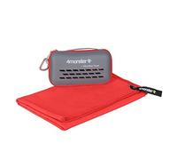 4Monster Asciugamano da viaggio in microfibra, ad asciugatura rapida, colore rosso, XS (50 x 30 cm)