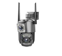 4MP 4K Dual Lens Outdoor Camera PTZ IP Cameras Night Vision Security Protection Wireless CCTV Net Video Surveillence(No card)