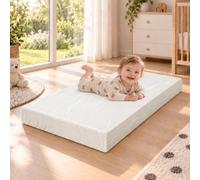 4myBaby - Materasso per bambini, 70 x 160 cm, privo di sostanze nocive | Materasso in schiuma resistente e traspirante con rivestimento sfoderabile e lavabile, ideale per chi soffre di allergie e
