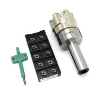 4NTE90 Testa Di Fresatura Ad Avanzamento Rapido TE90 35 40 50 63 80 Mm + Inserto In Metallo Duro Per Fresatura 4NKT060308 LD985 LD920 LD930 + Impugnatura FMB22 C12 C16 C20 Utensili Per Tornio(50 and C