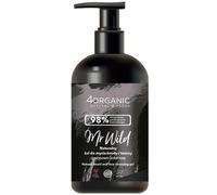 4Organic Mr Wild Gel Naturale Detergente per Barba e Viso al Profumo di Cipresso e Zenzero 200 ml