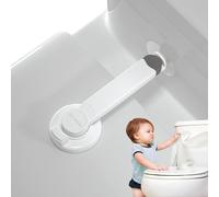 4our Kiddies Serrature per WC a prova di bambino (2 pezzi), blocco per sedile WC a prova di bambino con pallet extra adatto per la maggior parte dei WC standard, facile da installare