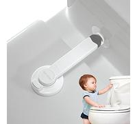 4our Kiddies Serrature per WC a prova di bambino, con pallet extra, adatte per la maggior parte dei WC standard, facile da installare, per la sicurezza dei bambini, con 1 adesivo extra 3M (1
