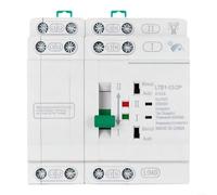 4P 110V per commutatore automatico ATS Dual Power deviatore 0,05s tempo di commutazione protezione da sovratensione per armadio DIN Rail da 35 mm bianco (4P 40A 110V)