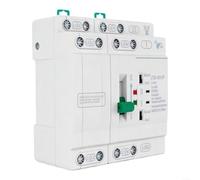 4P 110V per commutatore automatico ATS Dual Power deviatore 0,05s tempo di commutazione protezione da sovratensione per armadio DIN Rail da 35 mm bianco (4P 50A 110V)