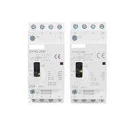 4P 25A 4NO or 2NO2NC 220V/230V 50/60HZ Din rail Household AC Modular Contactor Manual Type AUOQKQUT(4P 25A 2NO2NC 220V)