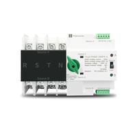 4P 3 fasi 4 fili Din Rail ATS for fotovoltaico e inverter Interruttori selettori di trasferimento automatico a doppia potenza ininterrotti 63A 100A 125A(63A)