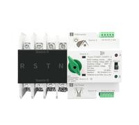 4P 3 Phase 4 wire Rail ATS Dual Power Automatic Transfer Selector Switches Uninterrupted 63A 100A 125A(125A)