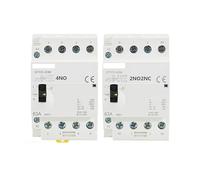 4P 40A 63A 2NC2NO OR 4NO 220V/230V 50/60HZ Din Rail Household AC Modular Contactor Manually Operation BIANMTSW(4P 63A 4NO 220V)