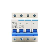 4P AC 400V Circuit Breaker MCB 6A 10A 16A 20A 25A 32A 40A 50A 63A Circuit Protector YRCB-63 NWPNLXEA(50A)