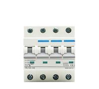 4P AC 400V Circuit breaker MCB 6A 10A 16A 20A 25A 32A 40A 50A 63A Circuit Protector YRL7-63 MQXFCZUX(63A)