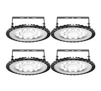 4Pack 50W LED UFO, Papasbox Proiettore Faretto 5000LM LED Lampadario, Lampada Interni Industriale Bianca 6000K, Impermeabile IP65 Fari Risparmio Energetico Faretto Angolo del Fascio 120 ° LED Luce