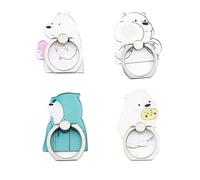 4Pack Cute Bear Phone Ring Grip, orso carino supporto dell'anello del telefono,Funny 360 Rotation Finger Ring Holder Mount Stand Kickstand