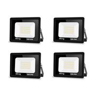 【4pack】faretto led da esterno,Blivrig 30W faretti led esterno,3000LM Fari di sicurezza Bianco Caldo 3000k,Lampada Luce Potente,faro led Impermeabile IP66,per Giardino,garage,patio,strade
