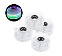 4Pack Luminoso LED Quad Ruote Da Skate Roller Light Up per Doppia