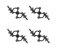 4Pack Morsetti Luci Scena per Traliccio Stage Lighting Morsetto Aliscaf Doppio Largo 35mm-45mm Morsetti per Accoppiatori Girevoli per Truss, Carico 100kg Doppia Fibbia Clamp Ganci per Luci da Palco