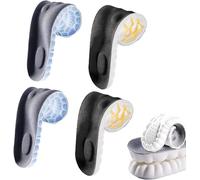 4Pairs 4D Constant Temperature Comfort Starter U-Shape Insoles, Memory Foam Insoles, Sweat-Absorbing, High-Elastic, Shock-Absorbing Insoles (39-40,03)