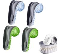 4Pairs 4D Constant Temperature Comfort Starter U-Shape Insoles, Memory Foam Insoles, Sweat-Absorbing, High-Elastic, Shock-Absorbing Insoles (43-44,02)