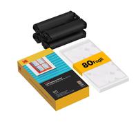 4PASS (10x15cm) Cartucce per Stampante Fotografia Dock & Dock Plus 80 Fogli