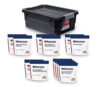 4Patriots Kit alimentare di sopravvivenza per 2 settimane: approvvigionamento alimentare di emergenza progettato per durare 25 anni, 84 porzioni