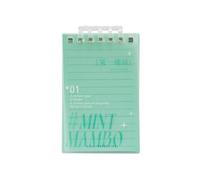 4PC-A7 - Libro a spirale con risvolto a fogli mobili, fresco e semplice, note per studenti, un certo tipo di verde