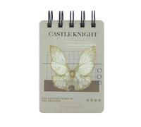 4PC-A7 Turn-up Coil Portatile Cartoon Carino Nota Libro-Castle Knight