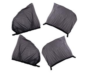 4pc Car Side Window Mesh Shades UV Privacy Protection SUV Mosquito Net