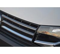4pc Nero Griglia Cromata Orlo Dettagli Per Volkswagen t6 transporter (2016