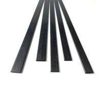 4PC Striscia di Fibra Carbonio Spessore del Foglio 0.5mm .6mm .8mm 1mm 1. 2mm 3.0mm for Quadcopter Multicopter Lunghezza 250mm Per Aquiloni, Aeroplani RC(4pcs 0.5x3x250mm)