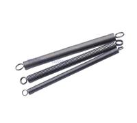 4pc Tension Stretching Spring Dual Hook Coil Extension Pullback Steel Metal Furniture Wire Dia 1-1.6mm Length 300mm(1x7x300mm)