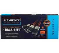 4pce Hamilton Perfection Pulire Bordo Pennello Set 2.5x2.5cm, 3.8cm & 5.1x5.1cm