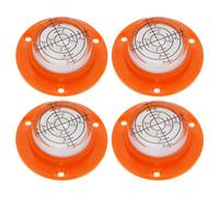 4pce Livella Bull's-Eye 49x16,5mm per arancione