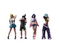 4Pcs 1/64 Scala Ragazza Figure Femminili Modelli Personaggio Resina Street Scene Decor per Diorama Sand Table Layout Dollhouse Accessori