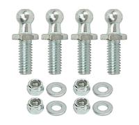 4Pcs 10mm Studs With Washers And Lock Nuts High Hardness Rugged Stable For Tool Boxes RVs Cars And Various Support Needs 5/16 18 Thread 3/4inch (1/2inch)
