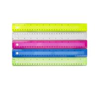 4pcs 12 Pollici Chiari Sovrano Righello Dritto Pollici E Centimetri A Doppia Disegnando Matematica Misurare Troppo Sovrani Per La Scuola/ufficio