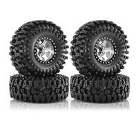 4pcs 120mm 48.3cm Metallo Ruota Cerchione Gomma Pneumatico Set per 110 RC