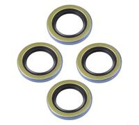 4pcs 12192TB Doppio Labbro Tenuta 1.25x1.98 Pollice | Doppio labbro in gomma, struttura per acciaio, ritenzione grasso ottimale, perdite, lunga durata