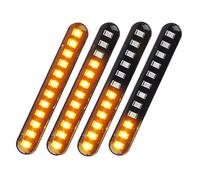 4Pcs 12LED Camion Freccia Stop Coda Striscia Luci Freno Sequenziale che Scorre