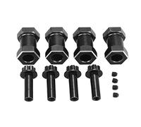 4PCS 12mm RC Wheel Hex Hub with 20mm Offset Extension Crawlers Wheel Hex Drive Adapter for 1/10 RC Crawler Repairing and Upgrading (Nera)