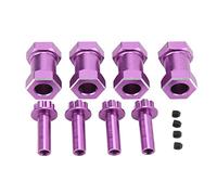 4PCS 12mm RC Wheel Hex Hub with 20mm Offset Extension Crawlers Wheel Hex Drive Adapter for 1/10 RC Crawler Repairing and Upgrading (Viola)