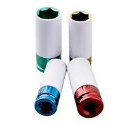 4PCS 17-22mm Manicotto Protezione Pneumatici Parete Ruota Dado Presa Chiave di R